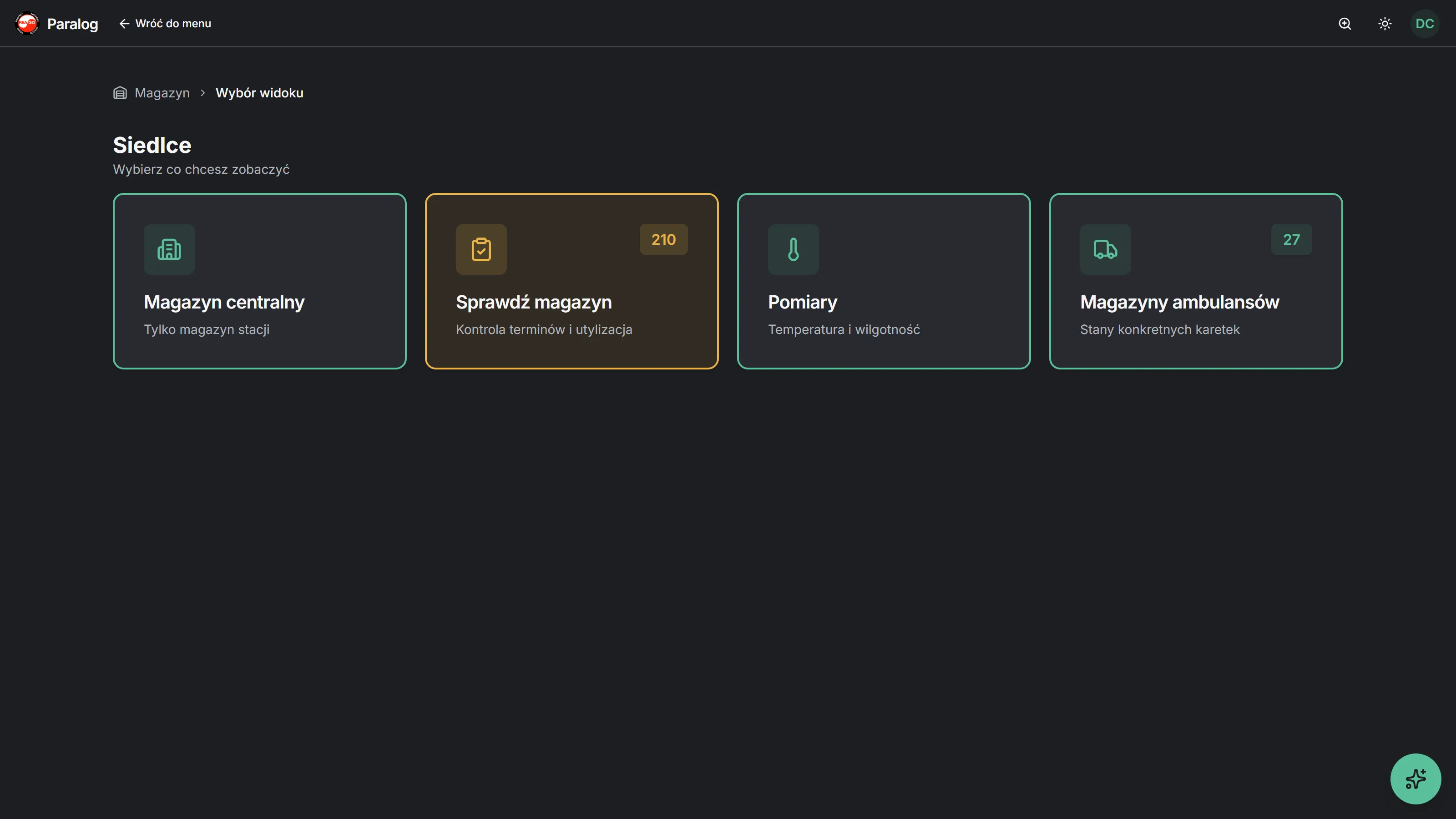 Paralog — magazyn stacji