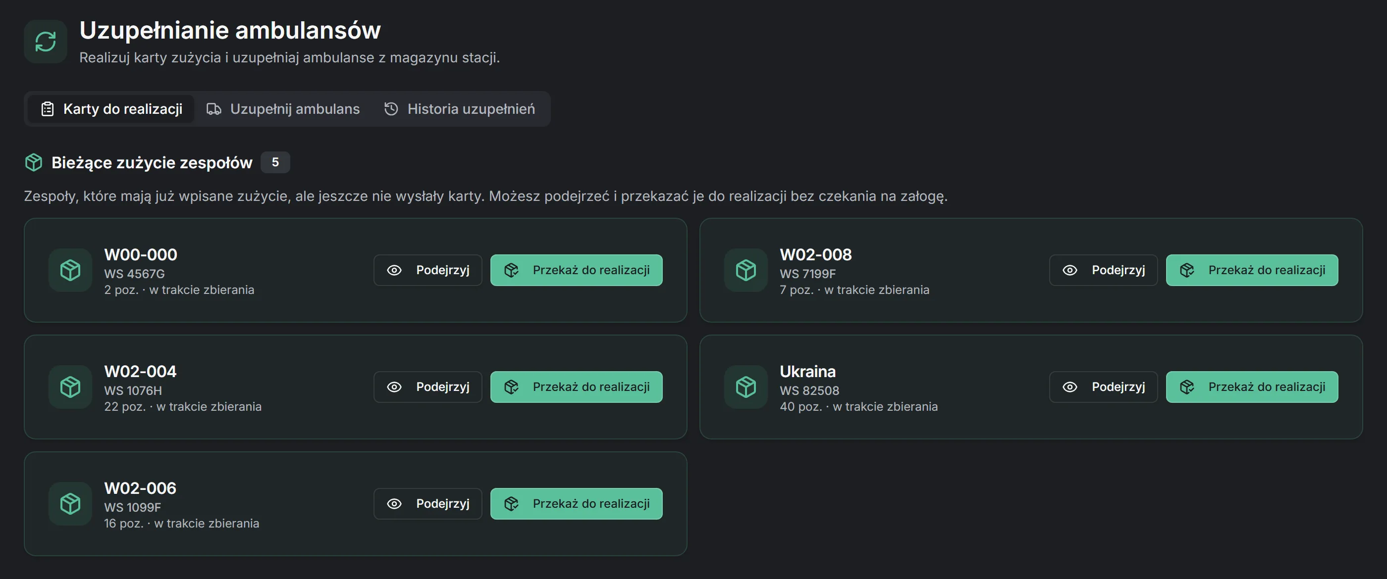 Paralog — magazyn stacji